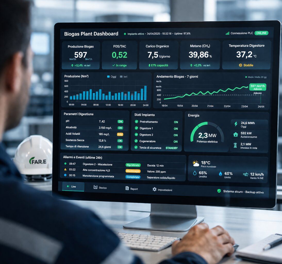Dashboard biogas FAR.E