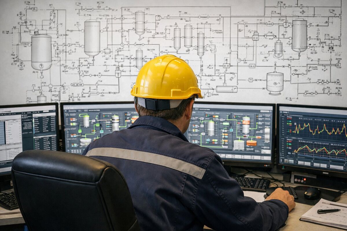 Sala controllo industriale